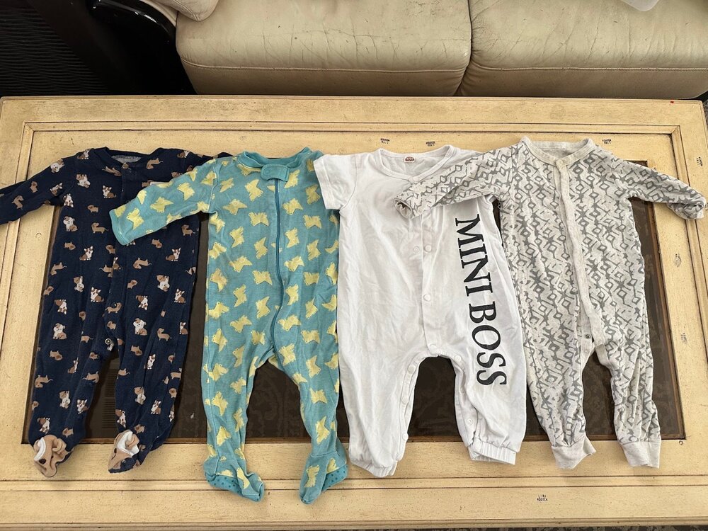 Bundle of Boys Onesies 6-9 Months - Cute Prints & Mini Boss